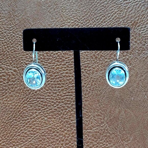 Silpada Jewelry - Silpada Blue Topaz Sterling Silver earrings with locking French wires